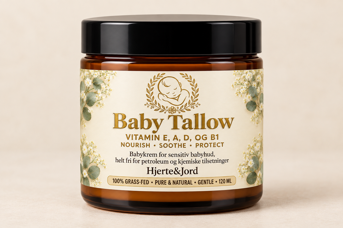 Baby Tallow - 100% Parabenfri krem for barn og baby - 120ml